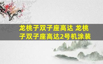 龙桃子双子座高达 龙桃子双子座高达2号机涂装